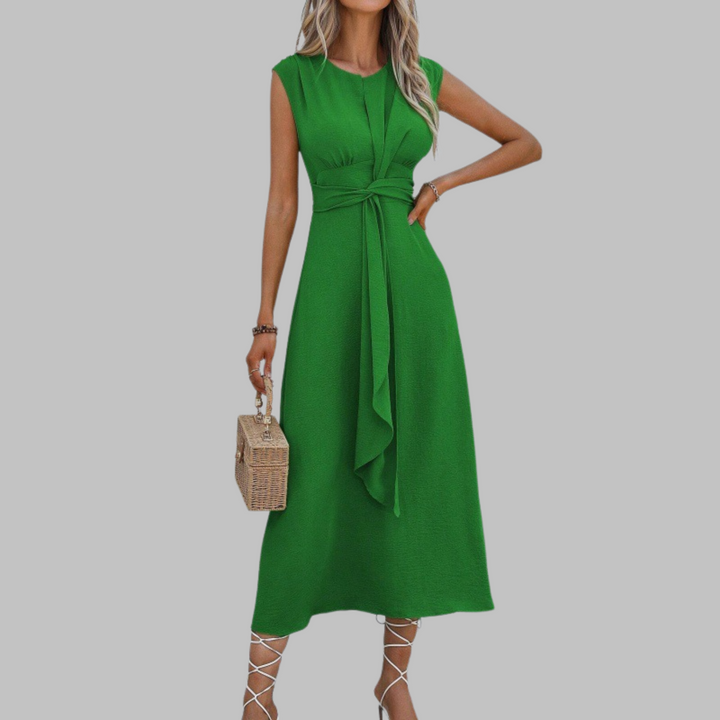 Reese | Elegant Sleeveless Round Neck Maxi Dress