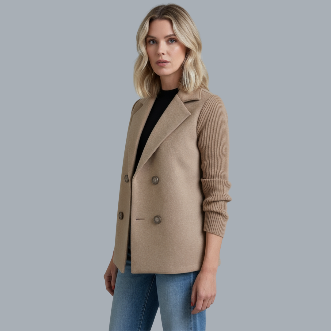 Sasha || Ribbed Blazer Coat