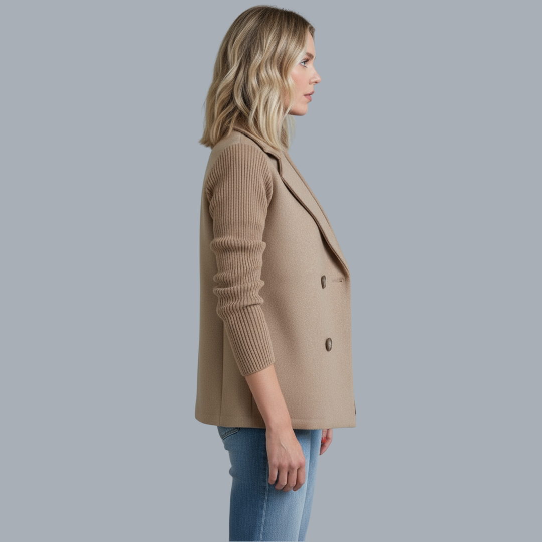 Sasha || Ribbed Blazer Coat