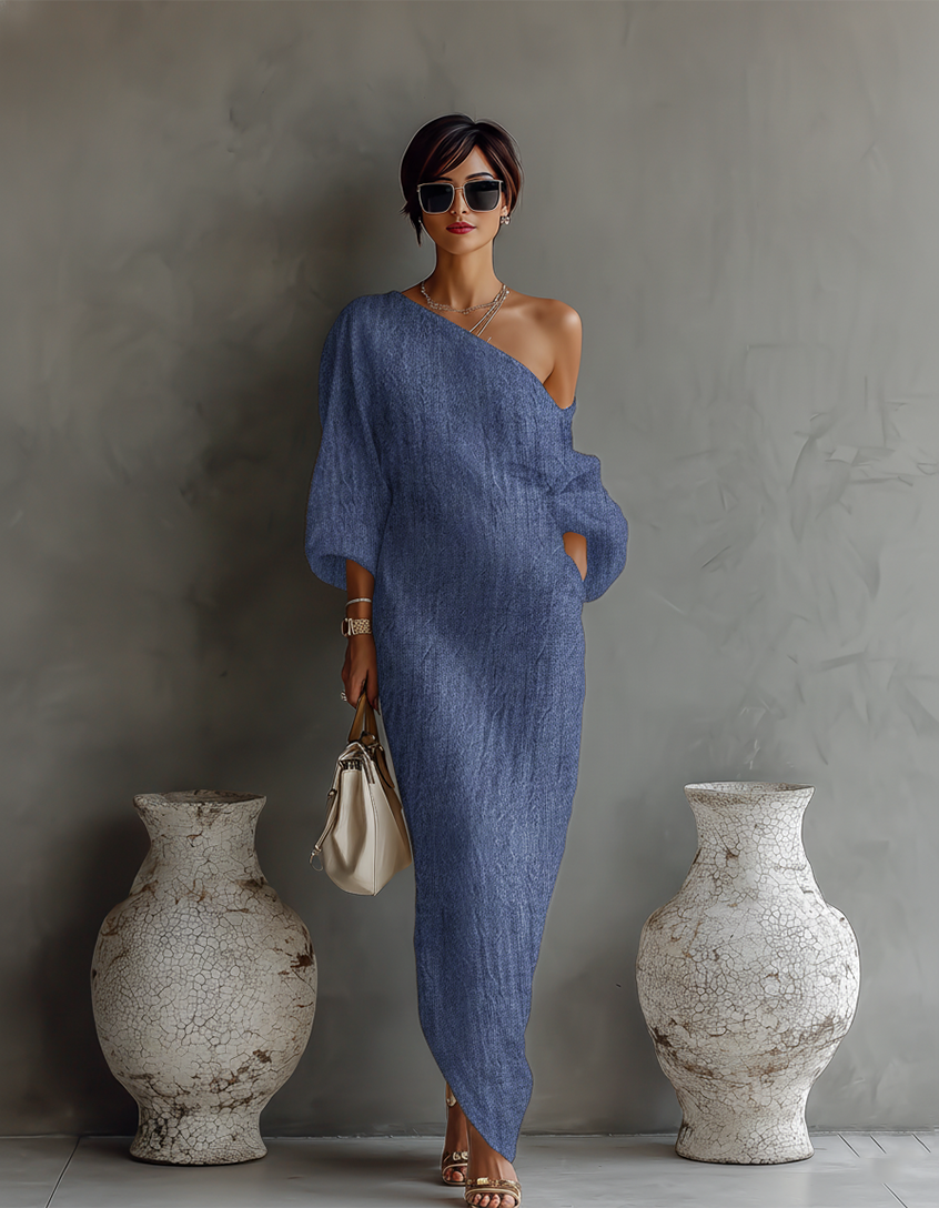 Women's Ivory White Cotton-Linen Blend