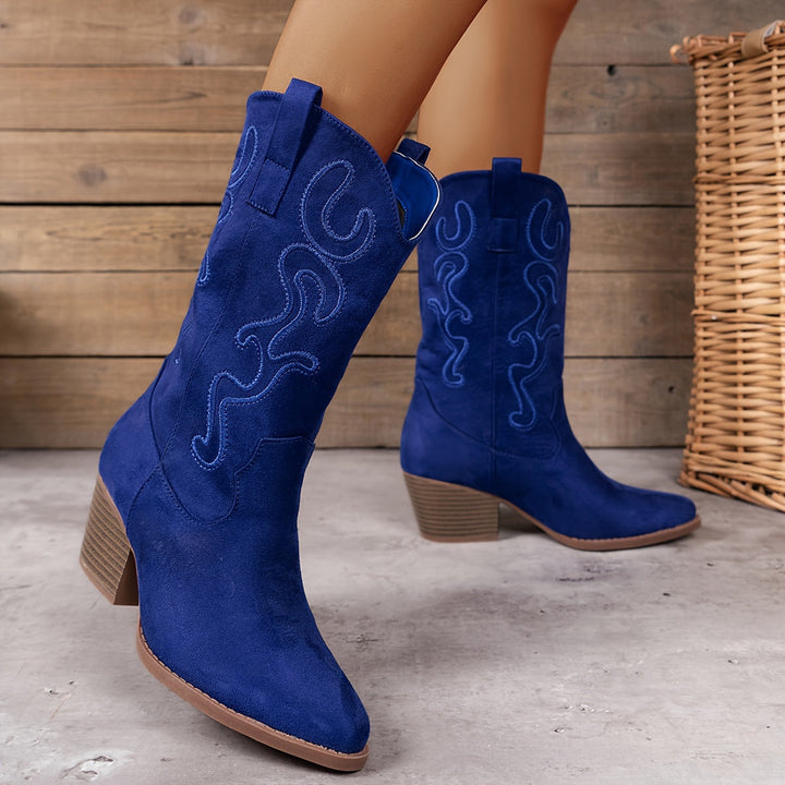 Gorgiana - Mid-Calf Chunky Boots