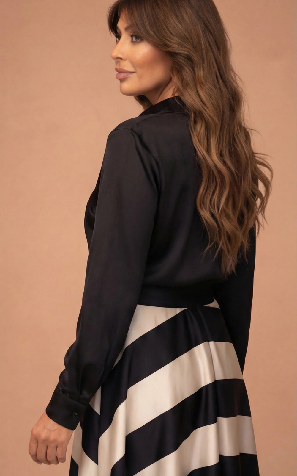 Romy |  Elegant Striped Maxi Dress