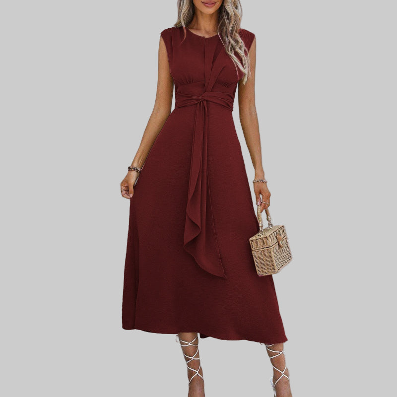 Reese | Elegant Sleeveless Round Neck Maxi Dress