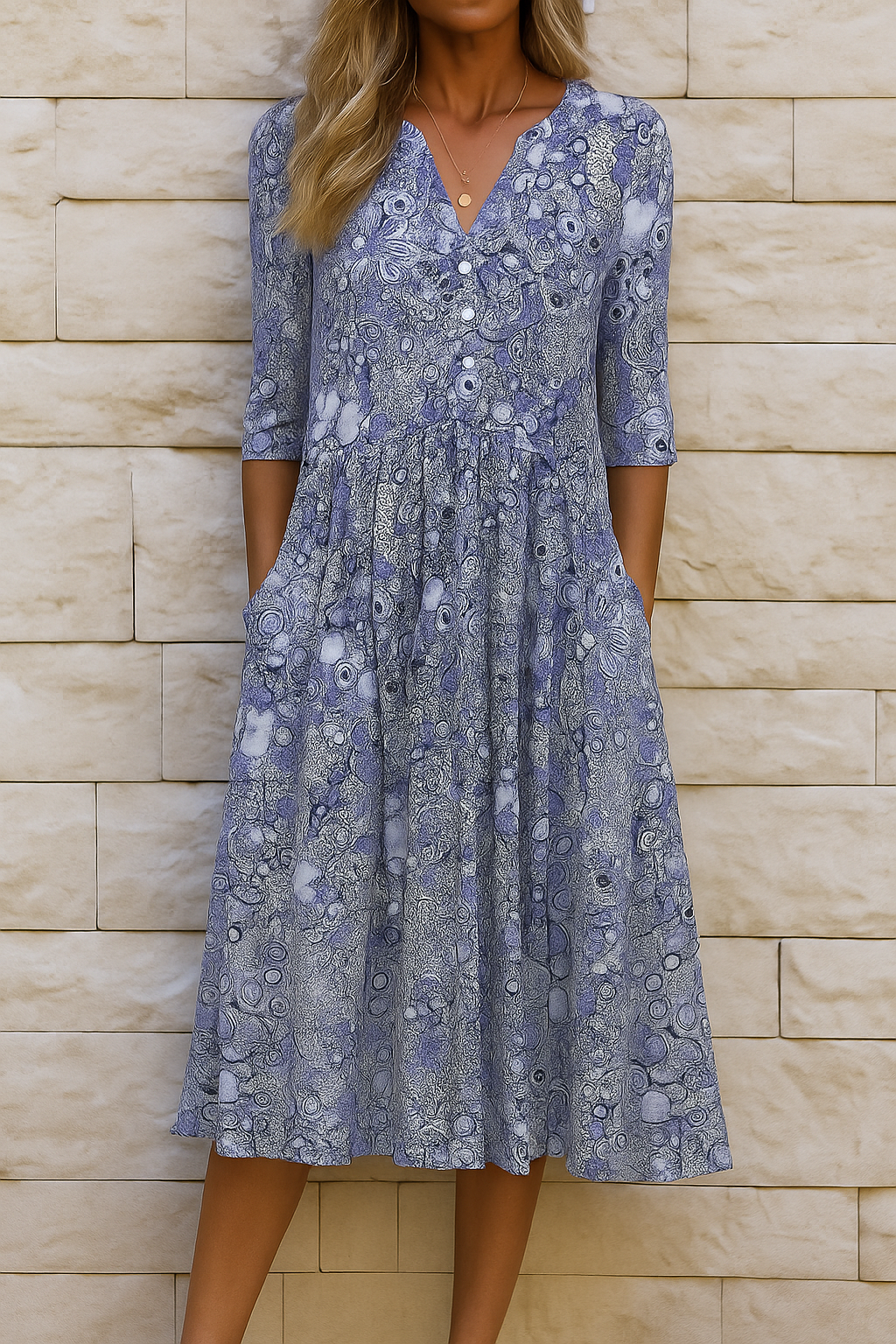 Constance V-Neck Dress