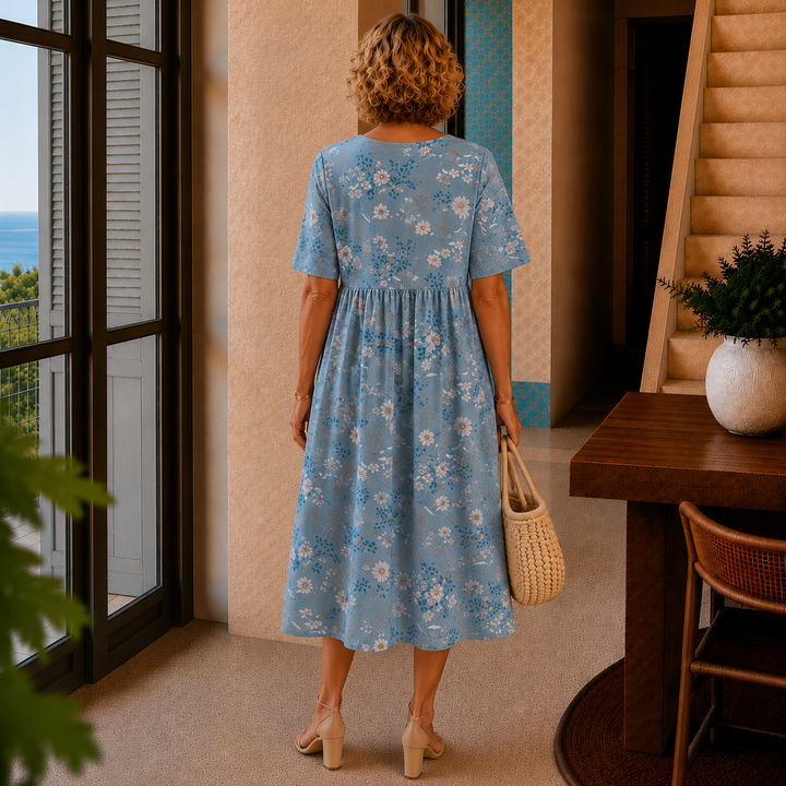 Audrey | Relaxed Floral Midi Dress