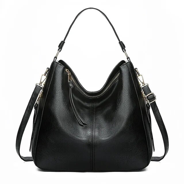Luna™ - Elegant and spacious leather bag