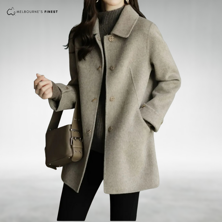 Elise | Elegant Wool-Blend Coat