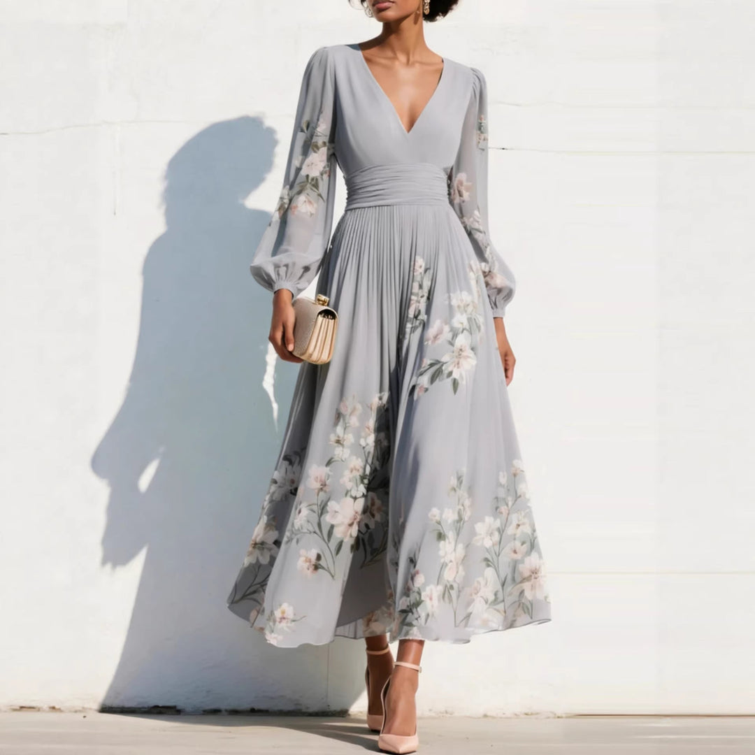 Rosa | Fresh Floral Bloom Midi Dress