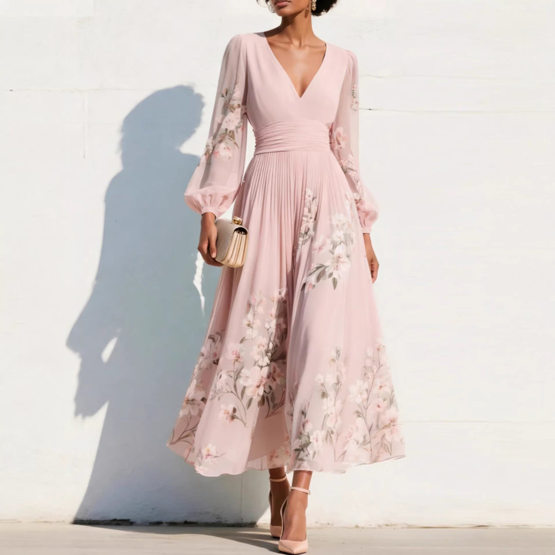 Rosa | Fresh Floral Bloom Midi Dress