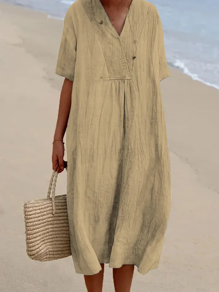 Silvana™ | Relaxed Textured Maxi Dress-