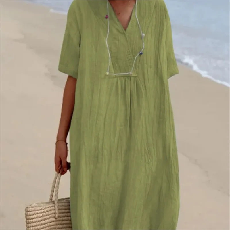 Silvana™ | Relaxed Textured Maxi Dress-