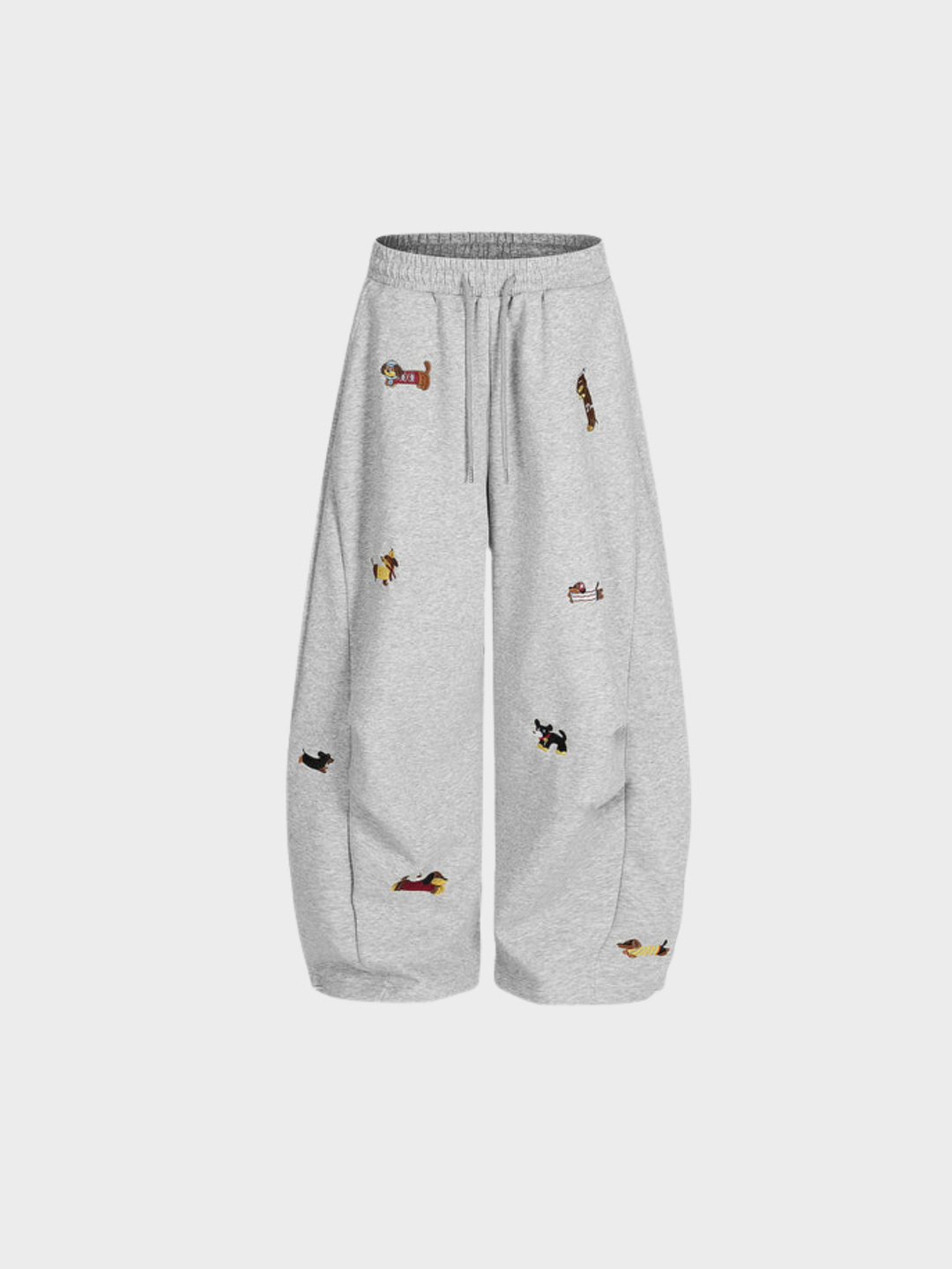 The Poppy™ Embroidered Pup Barrel Sweatpants
