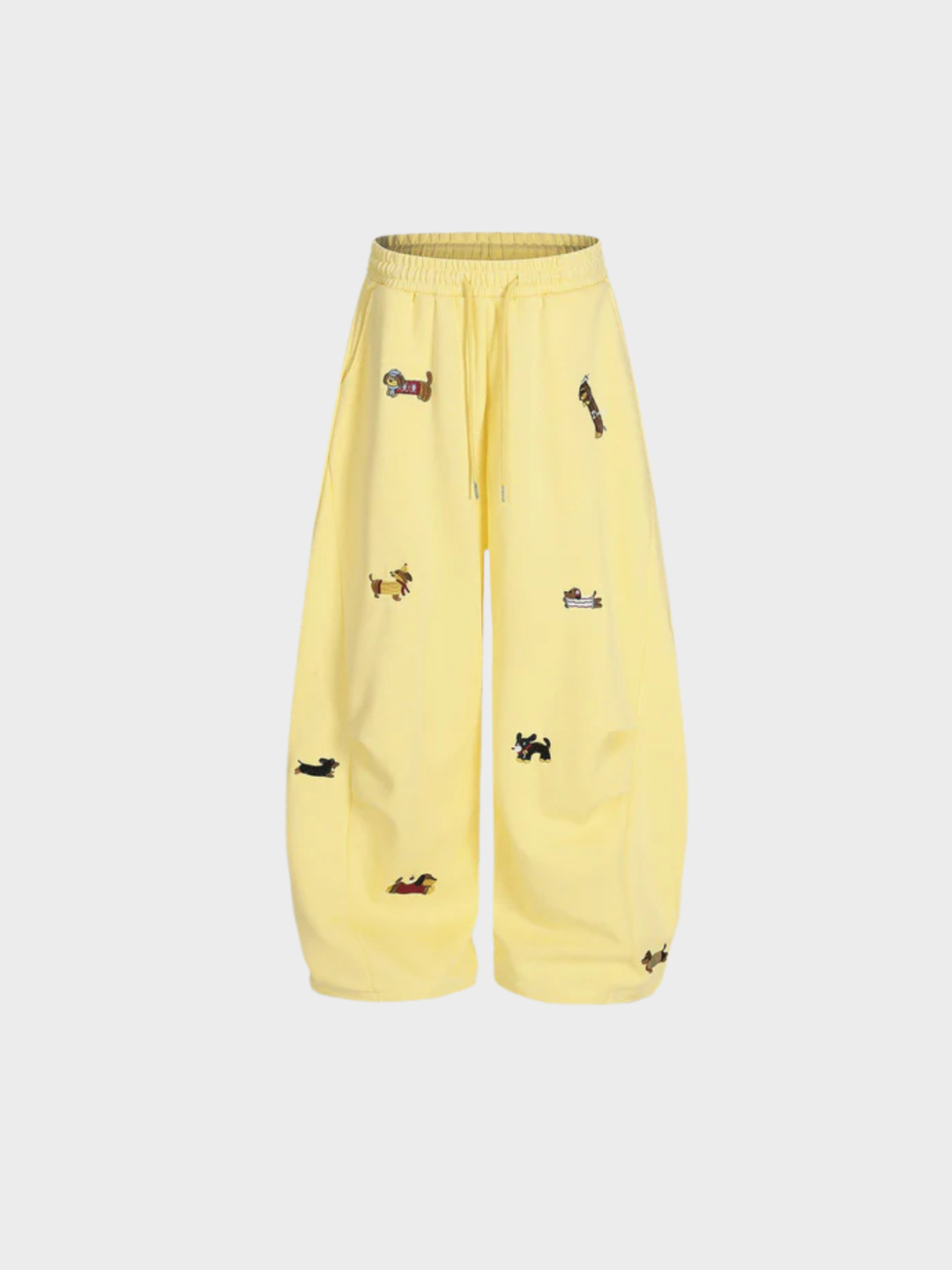 The Poppy™ Embroidered Pup Barrel Sweatpants