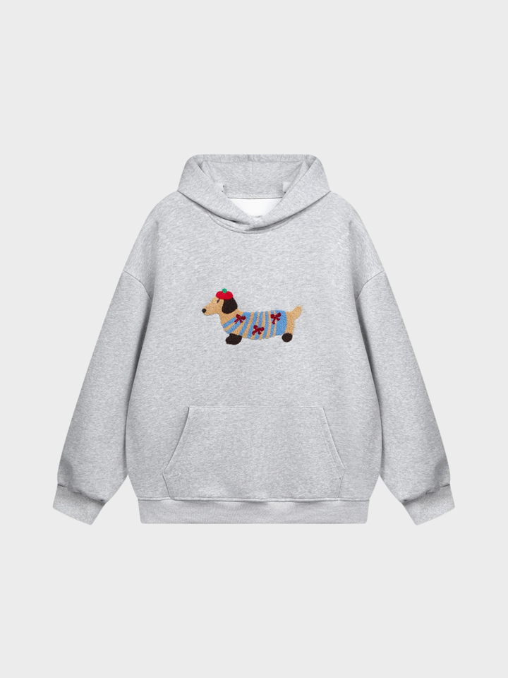 The Poppy™ Cozy Pup Embroidered Hoodie