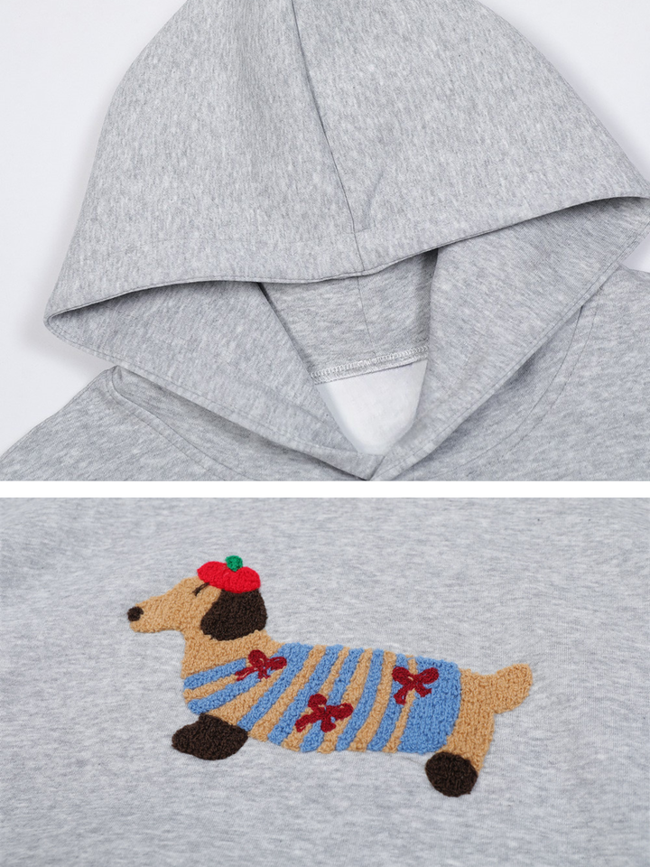 The Poppy™ Cozy Pup Embroidered Hoodie