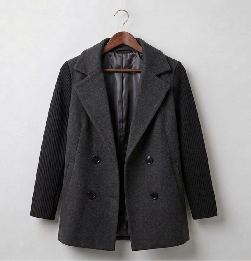 Sasha || Ribbed Blazer Coat