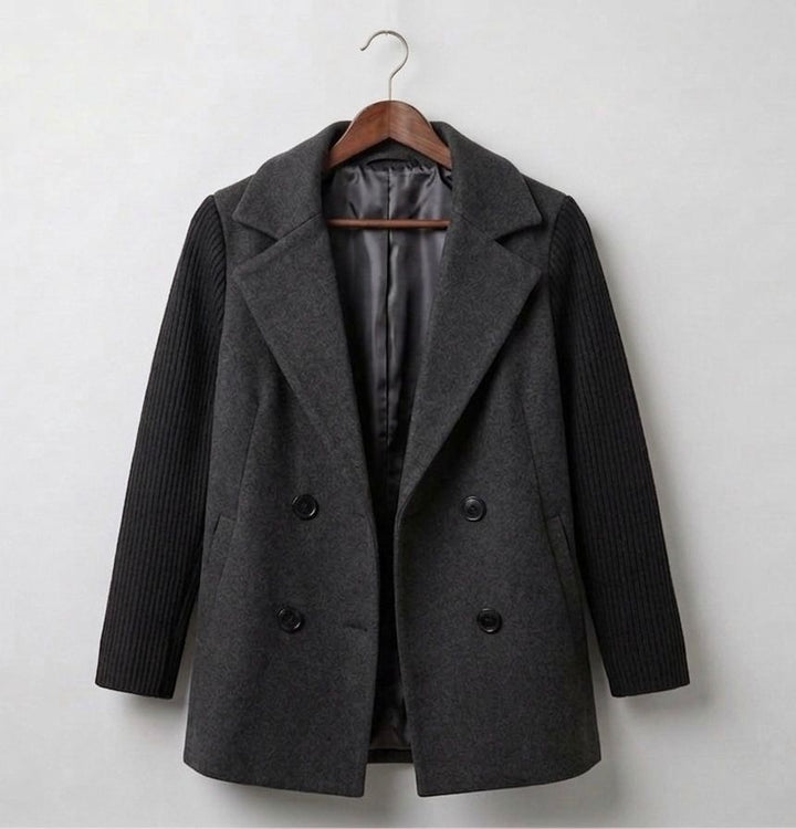 Sasha || Ribbed Blazer Coat