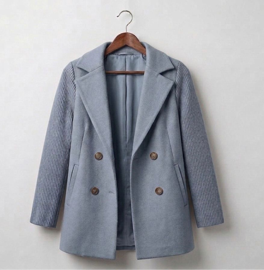 Sasha || Ribbed Blazer Coat