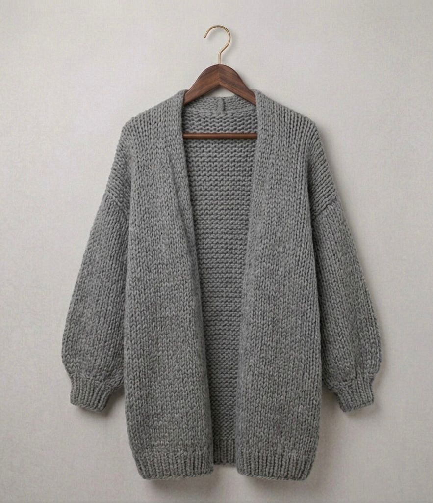 The Oversized Cardie | Relaxed Knit Cardigan