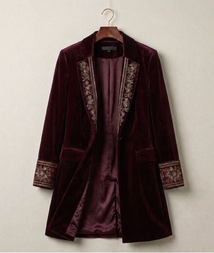 Elise | Velvet Statement Blazer
