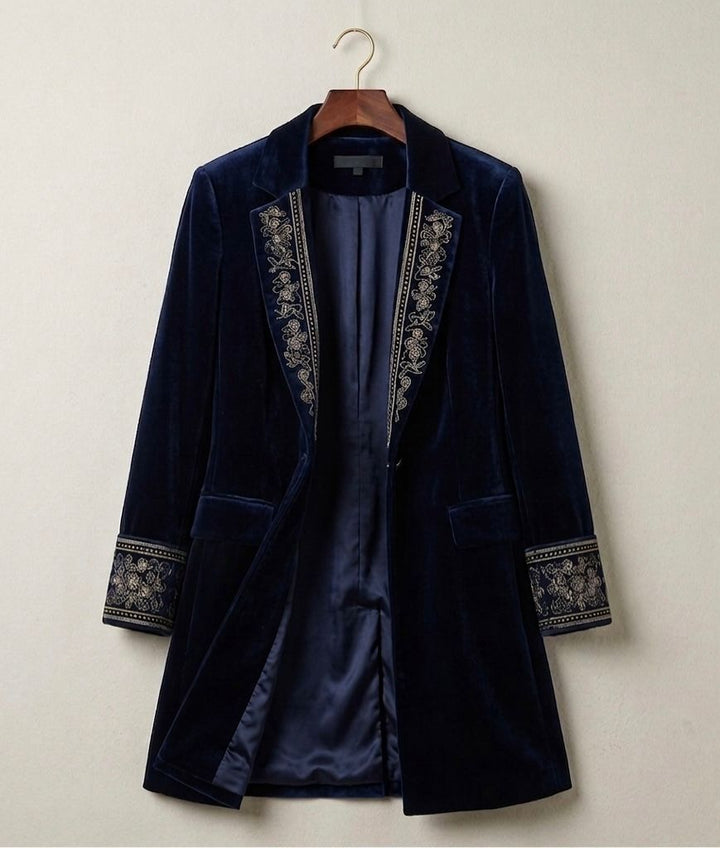 Elise | Velvet Statement Blazer