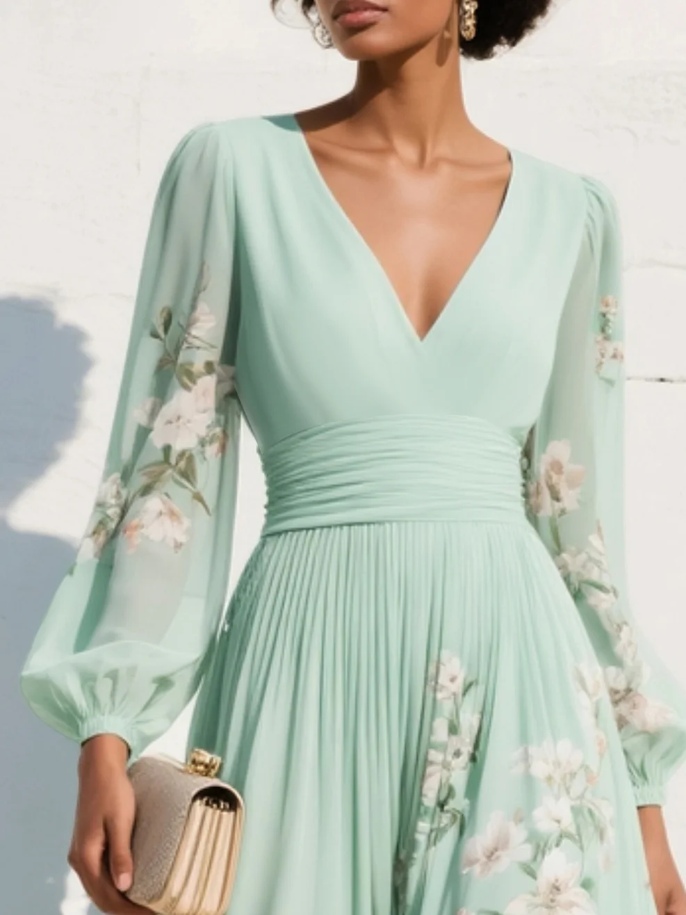 Rosa | Fresh Floral Bloom Midi Dress