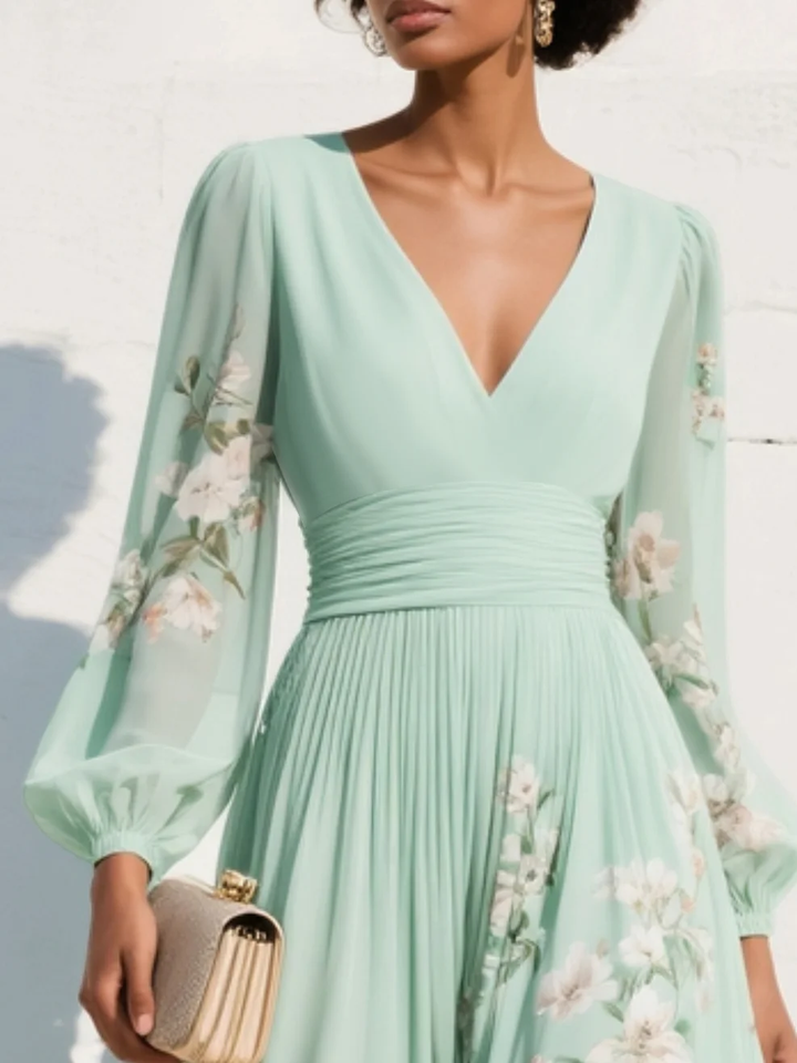 Rosa | Fresh Floral Bloom Midi Dress