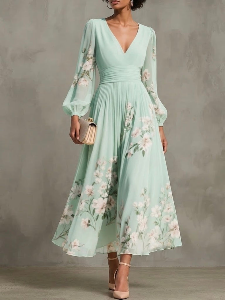 Rosa | Fresh Floral Bloom Midi Dress