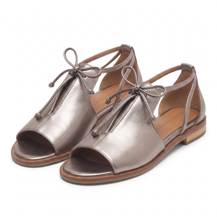 LILLIANA – STRAP-STYLE LEATHER SANDALS.
