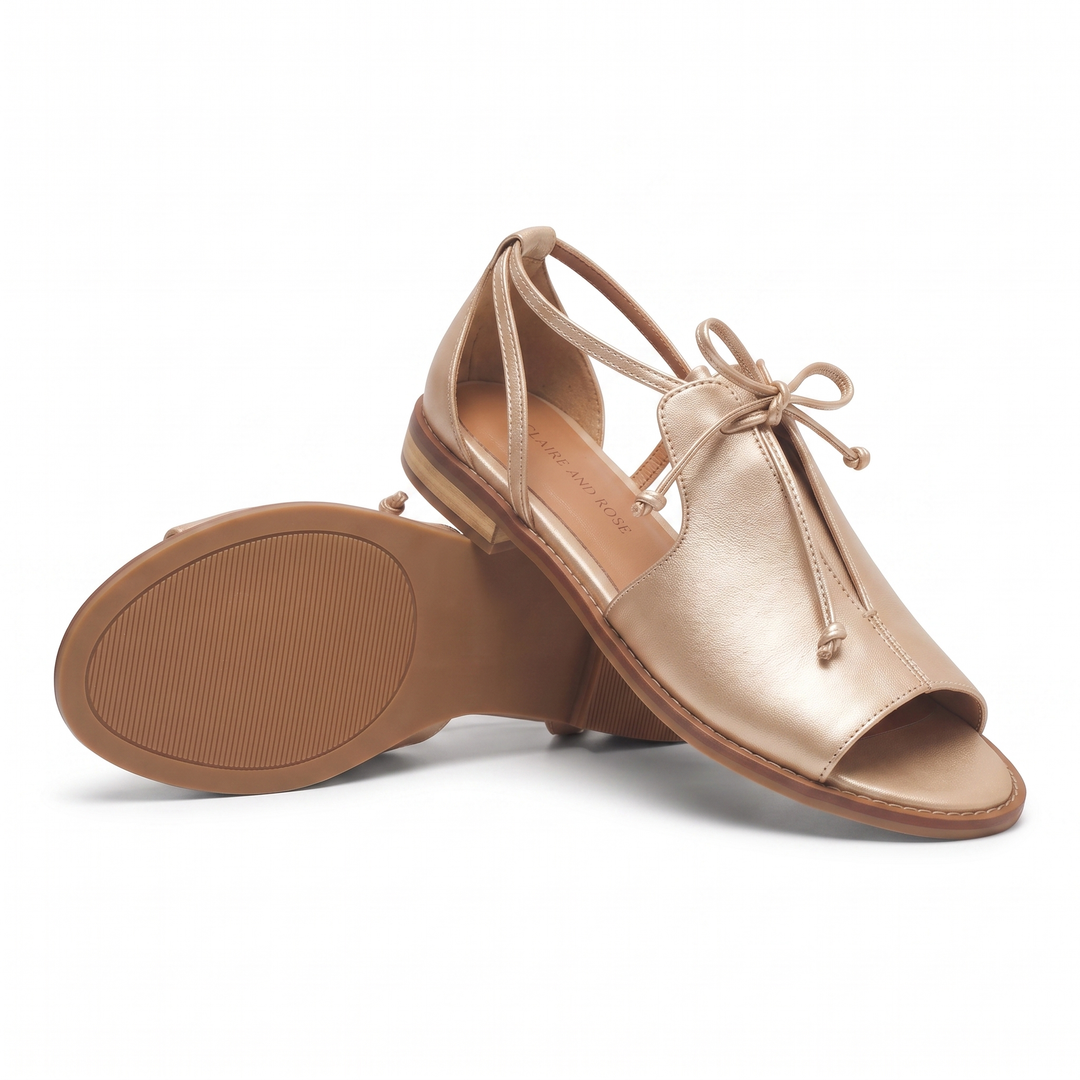 LILLIANA – STRAP-STYLE LEATHER SANDALS.