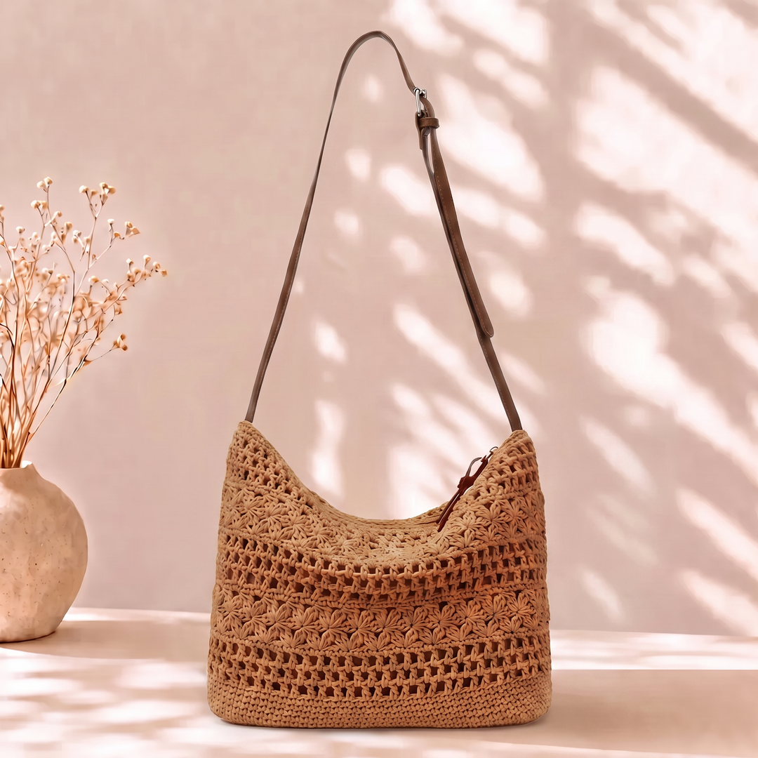 The Amalfi | Crochet Crossbody Tote