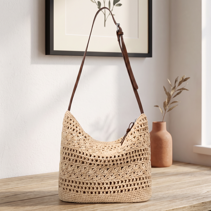 The Amalfi | Crochet Crossbody Tote