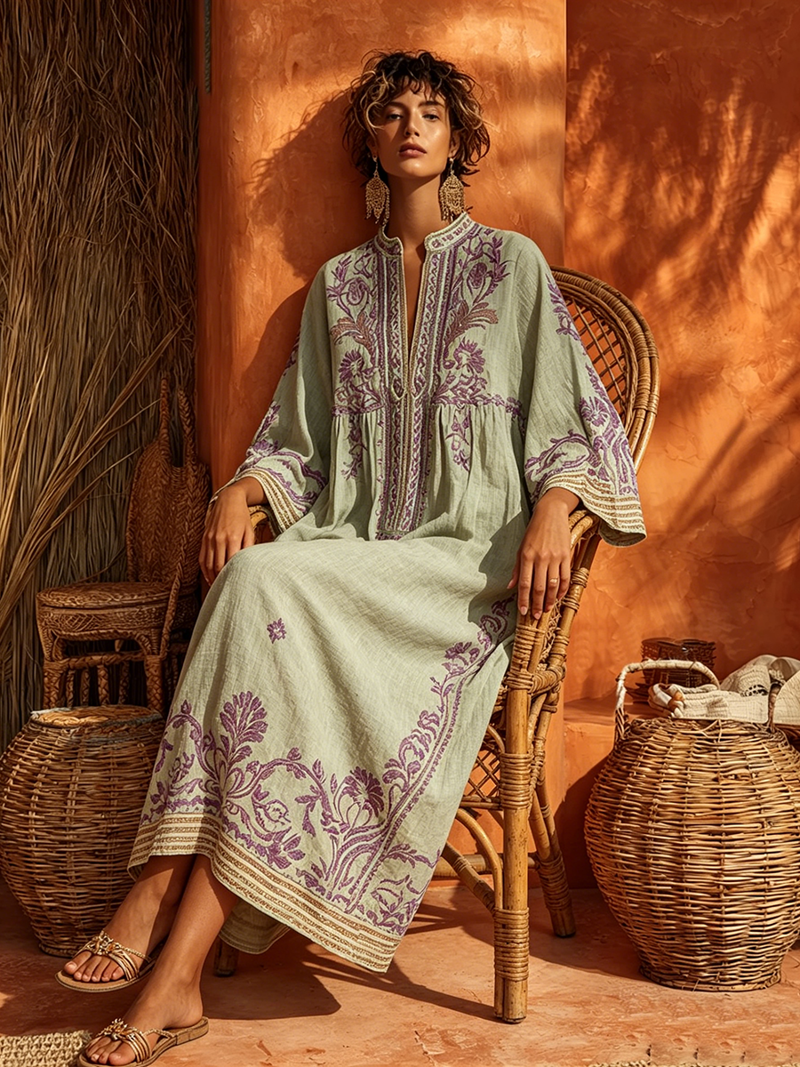 Elena™ | Mediterranean Maxi Dress