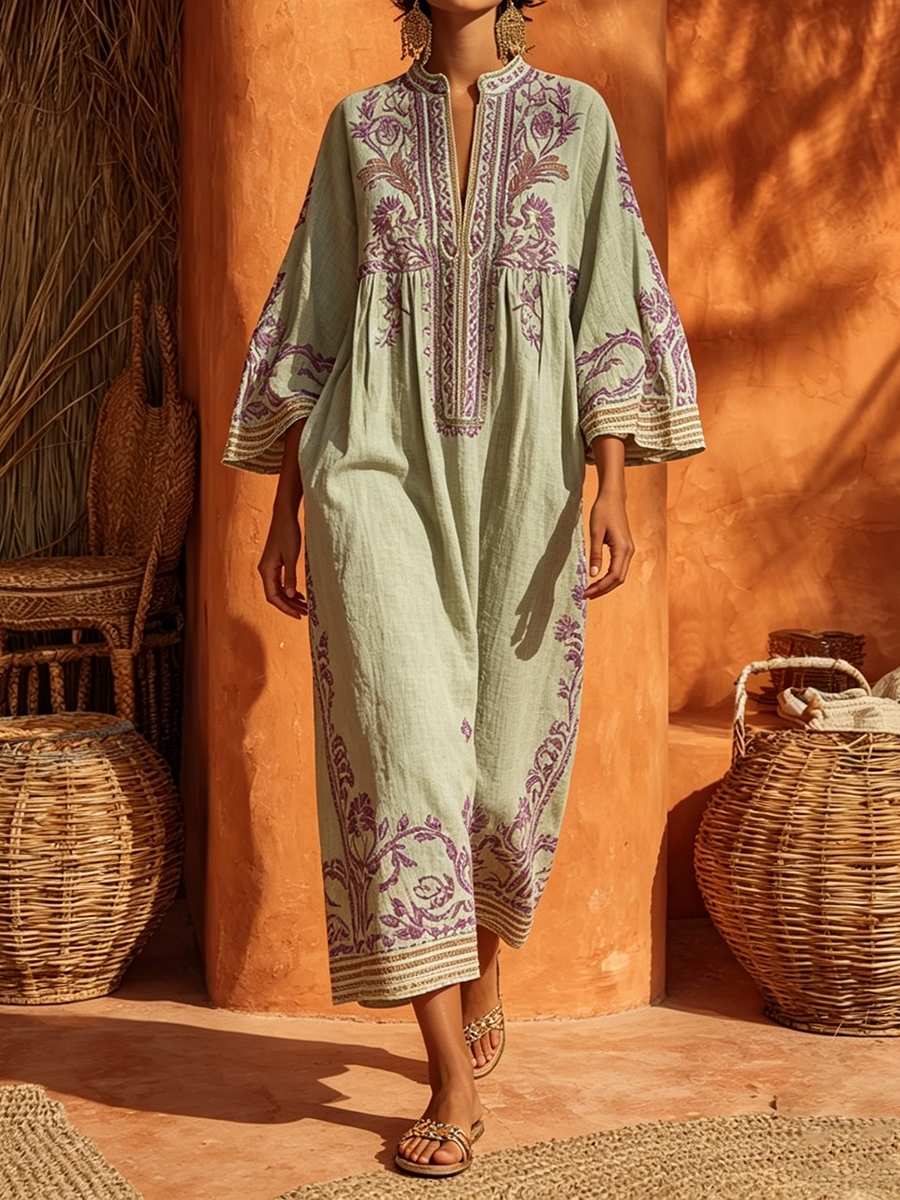 Elena™ | Mediterranean Maxi Dress