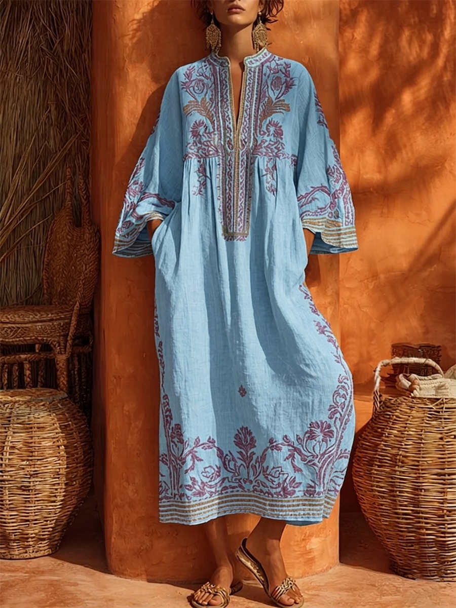 Elena™ | Mediterranean Maxi Dress