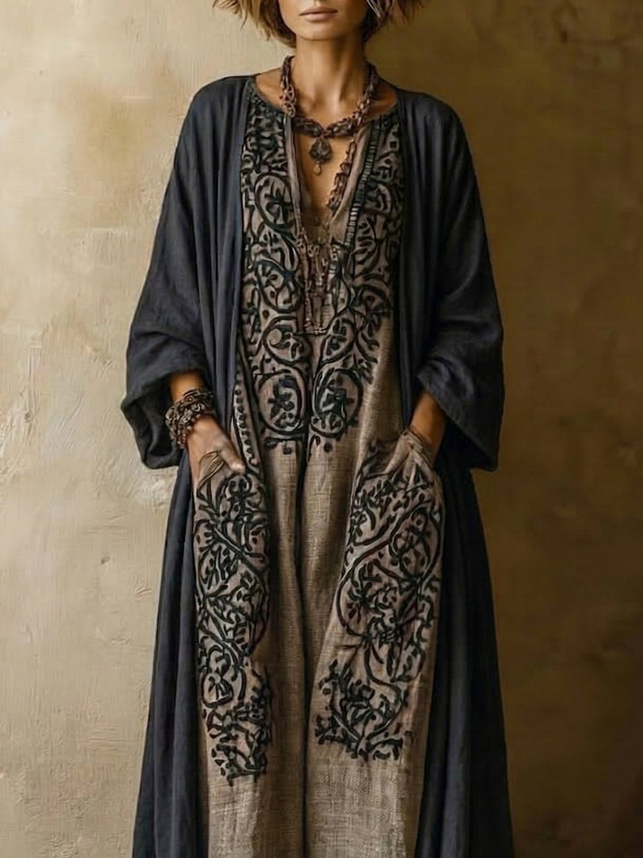 Bohemian Vintage Cotton-linen Two-piece Set